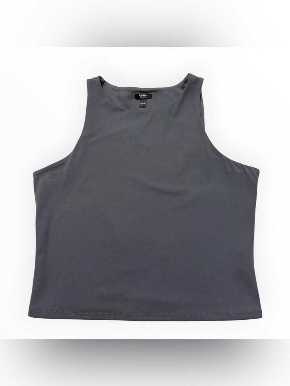 Express Body Contour High Compression Tank Charcoal Gray
